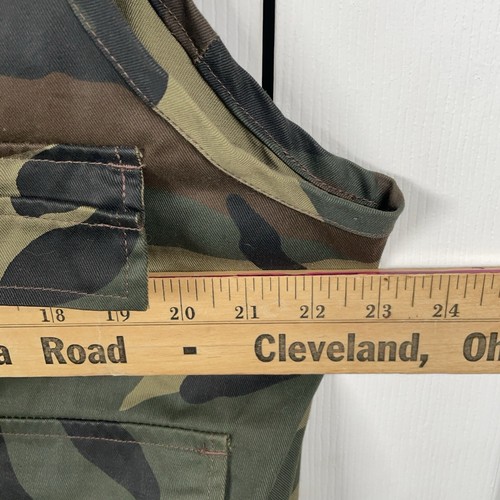 Vtg. Northwest Territory Mens Small Game Camo Hunting Vest Sz Large Zip Light - Picture 5 of 9