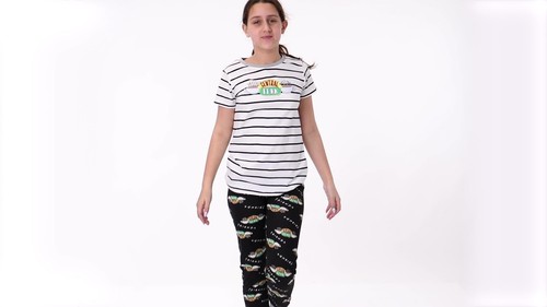 Friends Central Perk Logo Placement & All-Over Print Short Sleeve Long Leg - Video 1 of 1