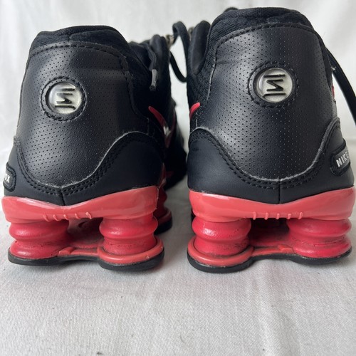 Nike Shox Avenue Womens Running Shoes Sneakers Black/Red 844131-003 Leather Sz 9 - Picture 11 of 15