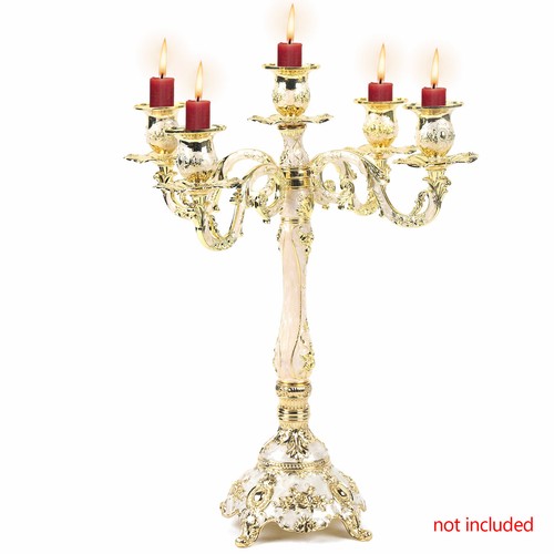 Table Candlesticks Candelabra Home Party Wedding Dining 5-Arm Candle Holder UK - Picture 13 of 24