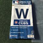 Mlb Chicago Cubs Win “W” 27"X37" Vertical Flag With Logo, Indoor/Outdoor