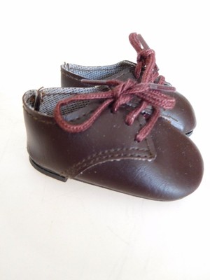 For Bitty Baby Boy Doll Clothes Brown Dark Brown Saddle Oxford Shoes