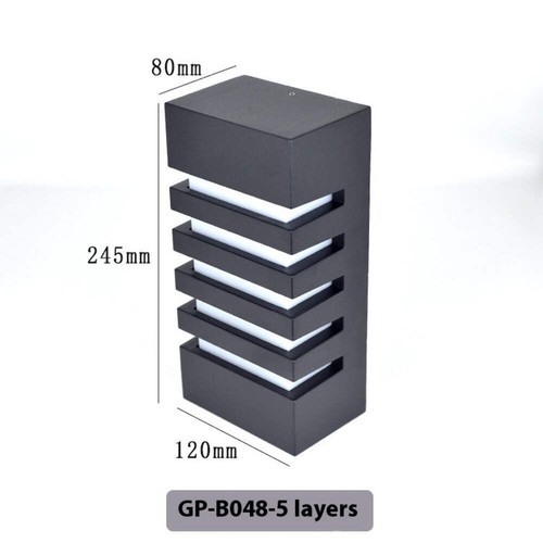 Outdoor Wall Lamp Modern Minimalist Design with LED Waterproof Exterior Light Fi - Picture 6 of 9