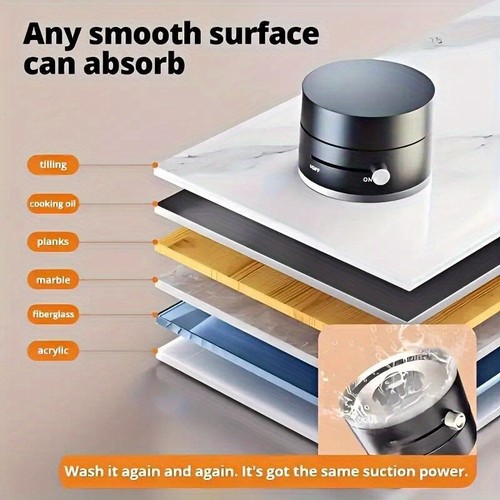 360 Vacuum Strong Magnetic Phone Holder, w/ Suction Cup Car Stand Foldable Mount - Picture 8 of 16