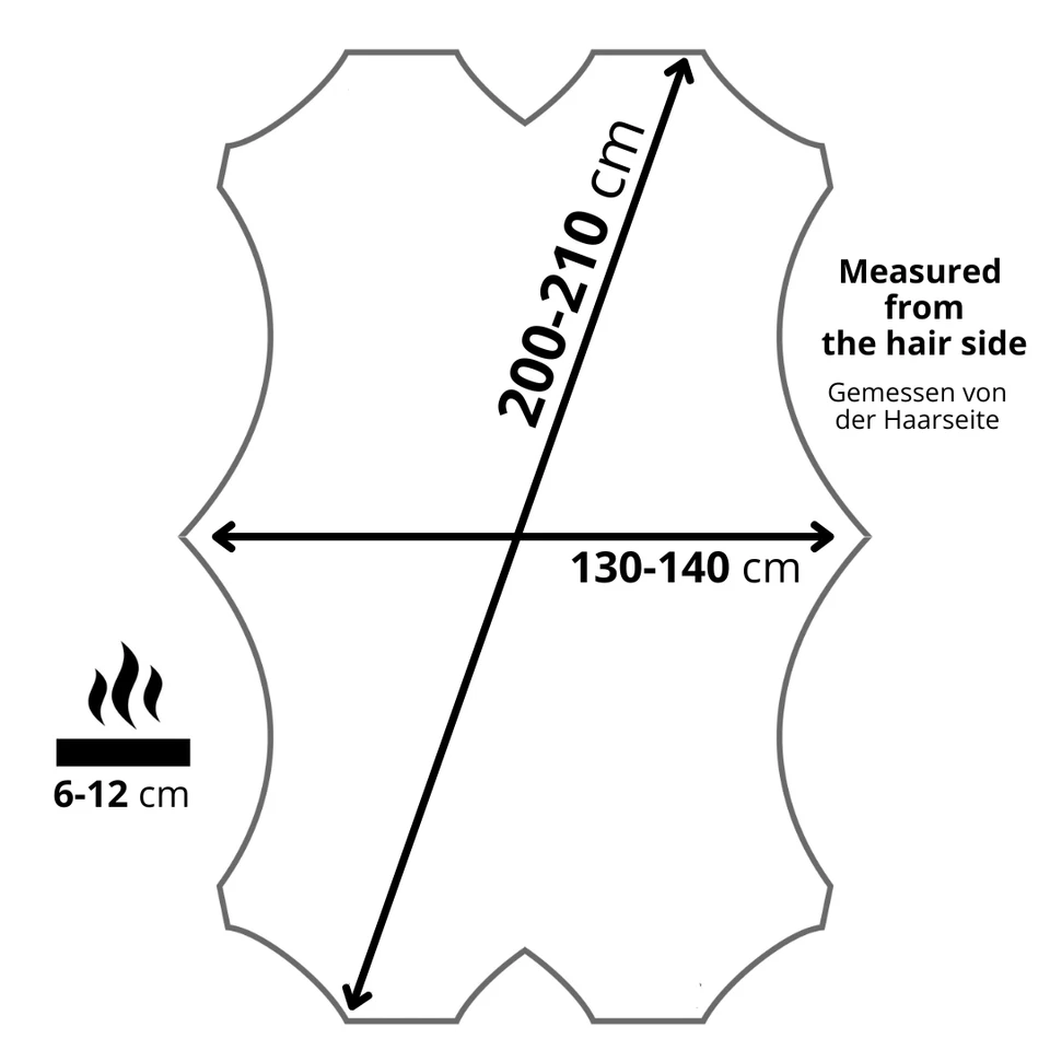 Grand Peau de Mouton Veritable XXXXL 210 x 120 cm, Naturelle Tapis Peau Mouton - Photo 2/4