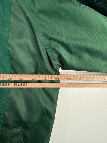 Vtg Reebok Mens Green Bay Packers NFL Pro Line Windbreaker Jacket Green M 24x28 - Picture 5 of 8
