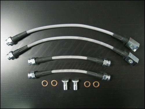 Techna-Fit Stainless Steel Braided Brake Lines 1995-2005 Chevrolet Cavalier - Picture 2 of 6