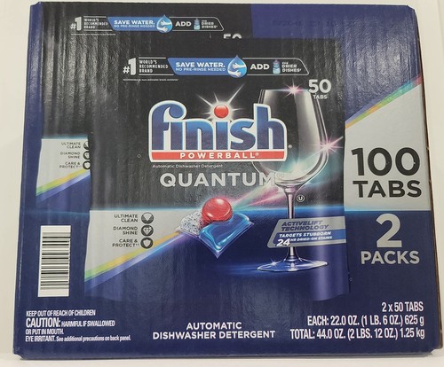 Finish Powerball Quantum Dishwasher Detergent Tablets (100 ct.) - Picture 1 of 3