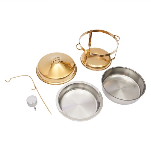 9L Chafing Dish Food Warmer Server Dish Round Catering Buffet Dish & Top Lid New - Picture 12 of 24