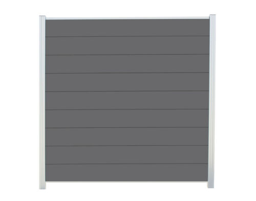 2 Wahl WPC Sichtschutz Steck Zaun Paneel Brett Windschutz System ca. 90x21x2cm - Bild 16 von 36