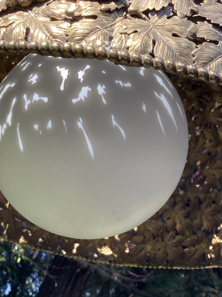 Lámpara de araña antigua artesanal diseño de vides de uva cúpula Foto 3 de 4