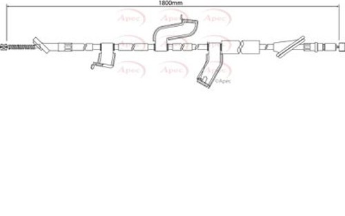 Fits Honda CR-V 2006-2013 2.0 2.2 D TDi Hand Brake Cable Rear Right AMS - Picture 2 of 2