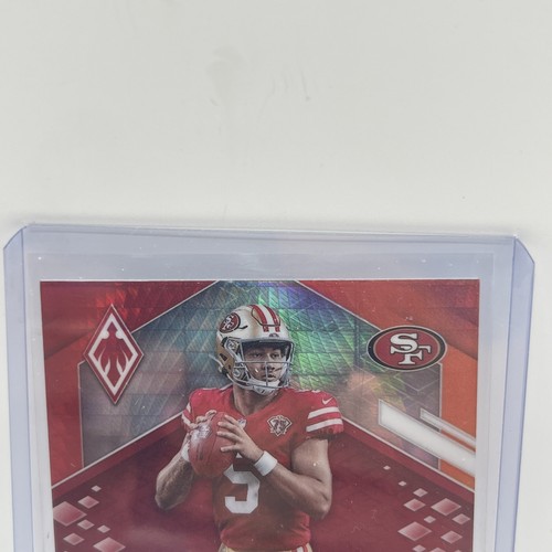 2021 Panini Phoenix NFL TREY LANCE Rookie Fire Burst Parallel 49ers  RC #103 - Picture 3 of 6