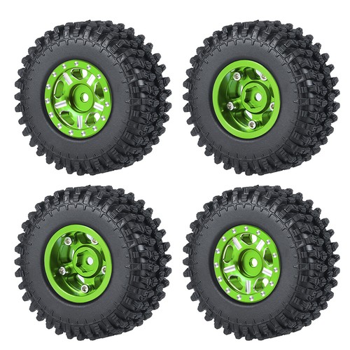 4PCS 1:24 1.0" Beadlock Wheels & Tires Rims for RC Axial SCX24 90081 00001 00002 - Picture 138 of 192