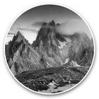 2 x Vinyl Stickers 25cm (bw) - Dolomites Tyrol Italy  #41593