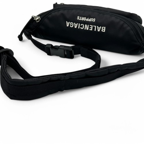 BALENCIAGA WFP Collaboration Crossbody Bag logo zip color Black fashion goods - Picture 8 of 12
