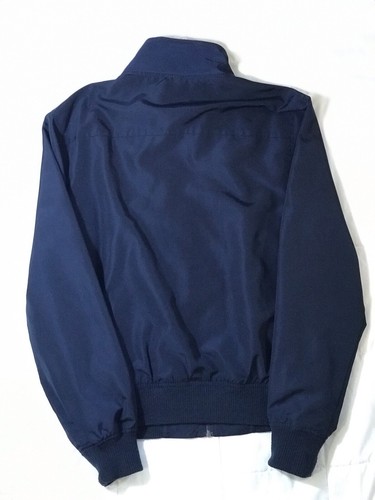 Merona Navy Vintage Mock-Neck Sport Bomber Jacket - Size M - Picture 7 of 8