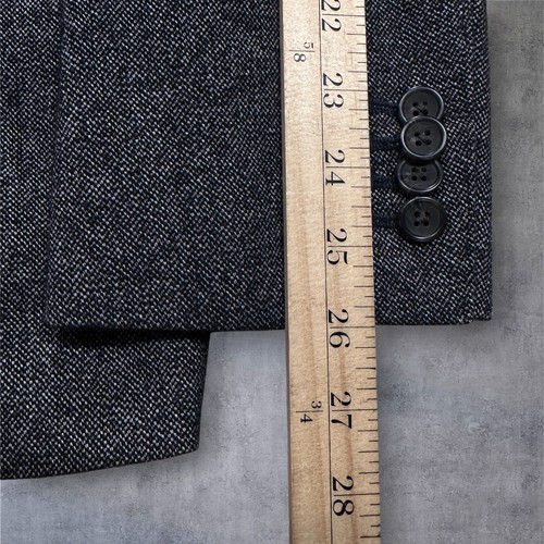 BANANA REPUBLIC Slim fit Mens Blazer 46R Gray Sport Coat Two Button Jacket Cotto - Picture 10 of 13