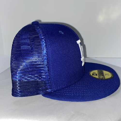 Los Angeles Dodgers LA Star New Era 7 5/8 Fitted Hat Trucker Style Free Shipping - Picture 5 of 10