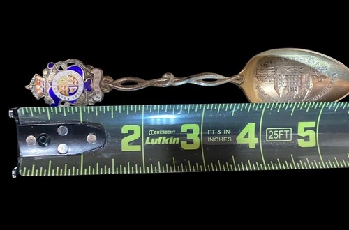 Sterling Spoon with Crest of "Honi Soit Qui Mal Y Pense" & CP Railway - Picture 7 of 15
