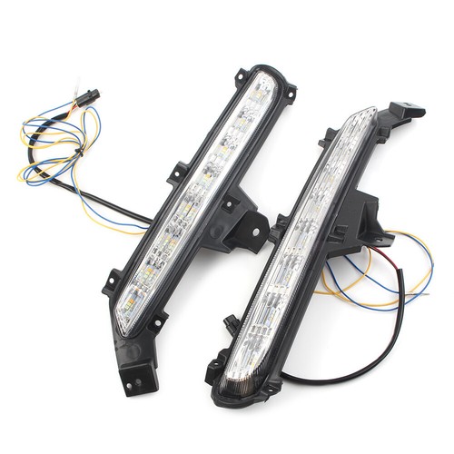 2 Pcs ABS Left & Right LED Daytime Running Lights DRL For KIA K2 2015-2016 - Picture 8 of 11