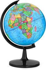 Globes for Kids, 13" Political Globe for Classroom Teaching with HD Waterproof S