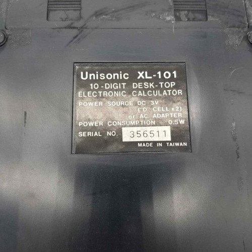 Vintage Uni-Sonic XL-101 Desktop Calculator UniSonic Taiwan Home Office Retro - Picture 12 of 12