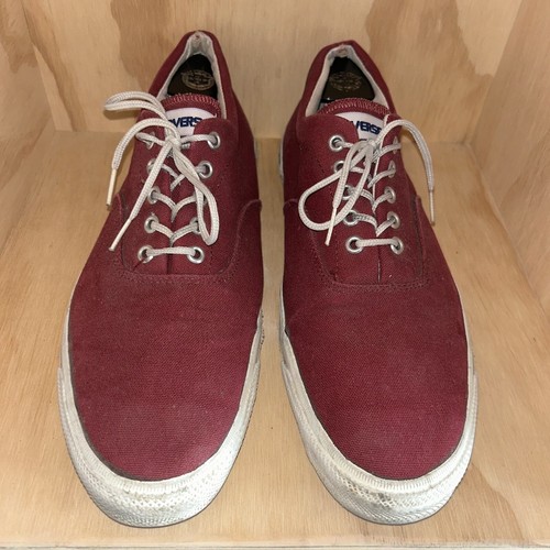 VTG Converse Skid Grip Mens Burgundy Label Ox Sz 13 Made USA Shoes 80's Cobain - Picture 4 of 11