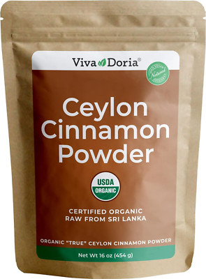 Viva Doria Organic Ceylon Cinnamon Powder | Organic Ground Cinnamon Powder | 100