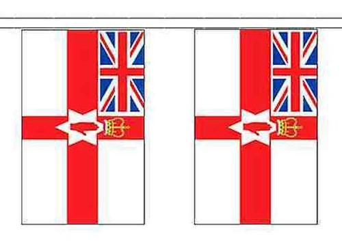 10 20 50 100M Irlanda del Norte NI Mano Roja del Ulster y UJ Cantón Bandera Bunting - Imagen 7 de 7