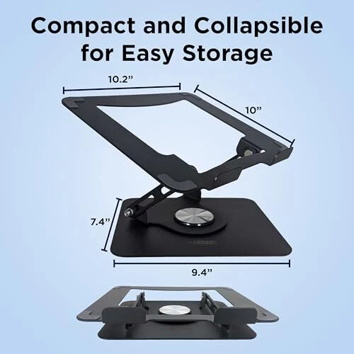 Adjustable Laptop Stand for Desk Ergonomic Riser with Cooling Ventilation