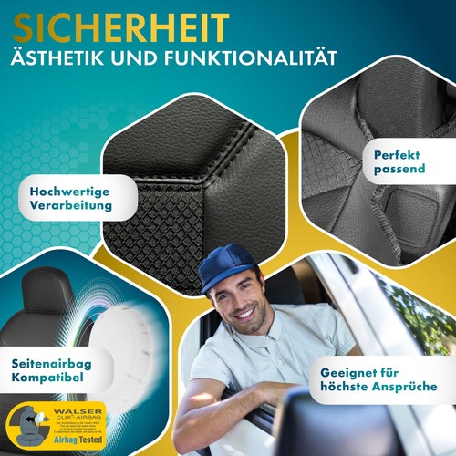 Premium Autositzbezug für VW T5 2 Einzelsitze vorne 2003 - 2015 - Bild 5 von 8