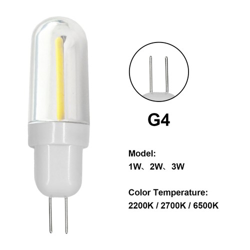 G4/G5.3 Led Bulbs 1W 2W 3W Ac/dc12v Bulb Vintage Retro Cool/warm White Home Lamp - Picture 10 of 11
