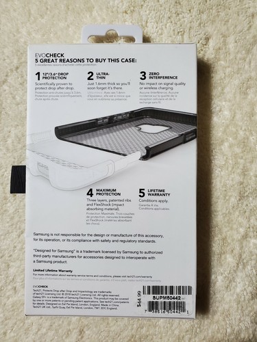 tech21 Evo Check Phone Cases (BlackSamsung Galaxy S9+) - Picture 2 of 3