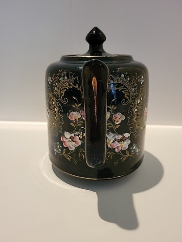 SJB Teapot Hand Painted Teapot Floral With Gold Trim vintage - Picture 3 of 16