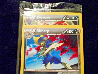 Bisharp Holo 64/114 Zoroark Holo 91/162 Sealed Pack Pokemon Lot 2
