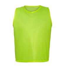 12 Pack Youth YELLOW Blank Scrimmage Vests pinnies bibs by World Sport