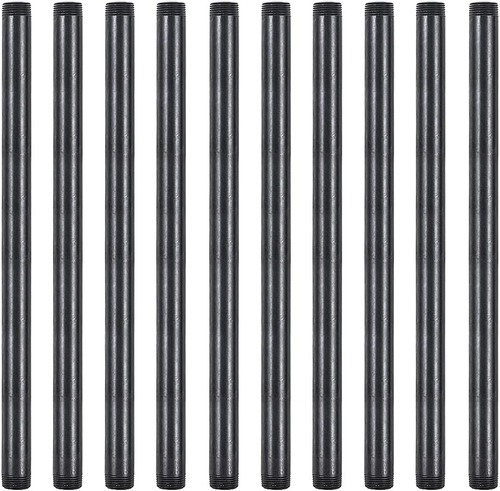 10 Stück 1/2 Zoll x 16 Zoll schwarz Temperguss Nippel passend - Bild 12 von 12