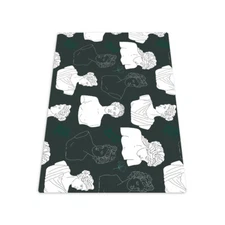 Carpet protector chair mat Pad under Office Desk Sculptures PVC 120x90