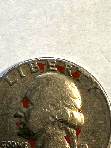 Error Coin Rare 1965 Liberty Washington Quarter No Mint Mark Letters In Rim - Picture 1 of 3