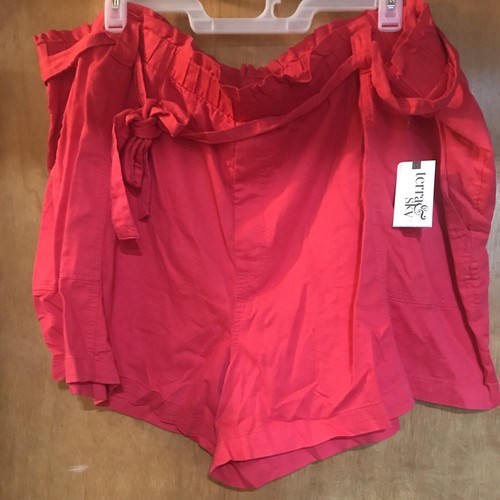 Terra Sky Pink Fuchsia Shorts W/Side & Back Pockets Size 4X (28-30) - Picture 1 of 3