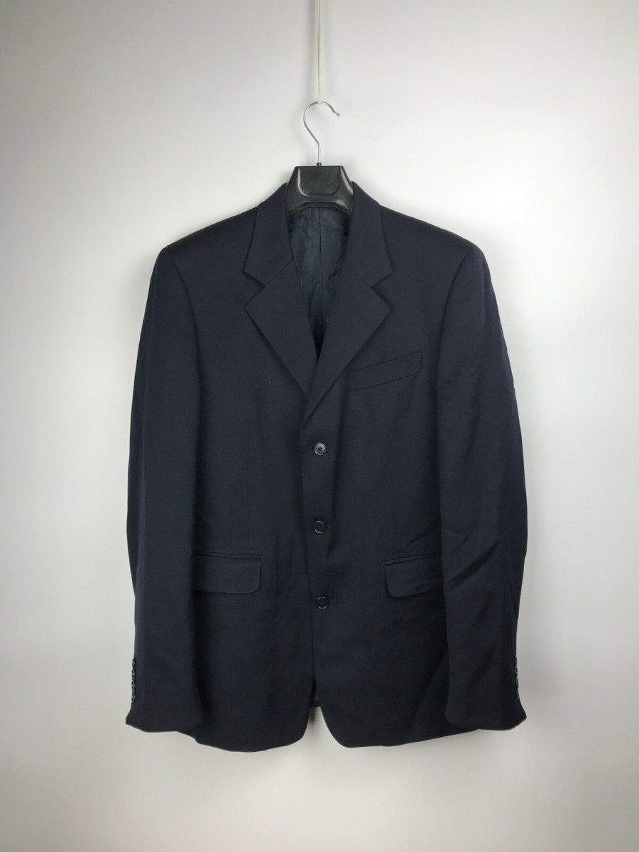 Yves Saint Laurent 3 Buttons Blue Blazer Jacket 40 50 Italy