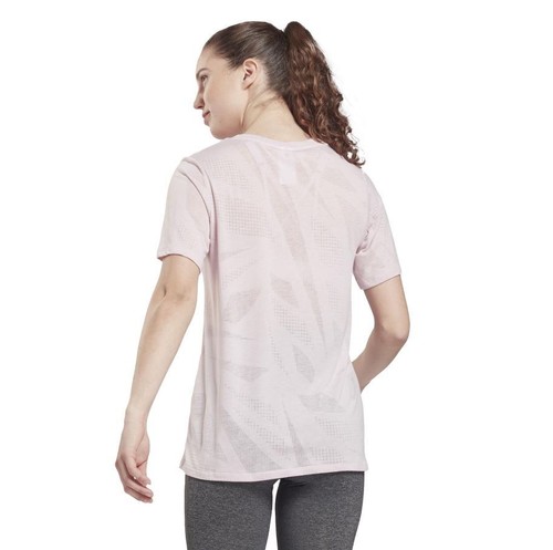 REEBOK Women's Pink Burnout Tee RRP £30 - Picture 5 of 8