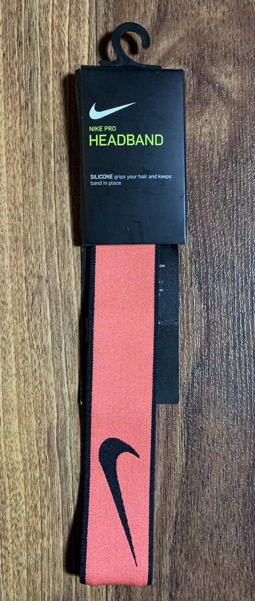 Nike Swoosh Headband 2.0 / Coral -Black / Os | eBay