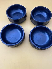 Aladdin Temp Rite Insulated Allure 8 Ounce Soup Bowls Set Of 4 / Blue NEW !