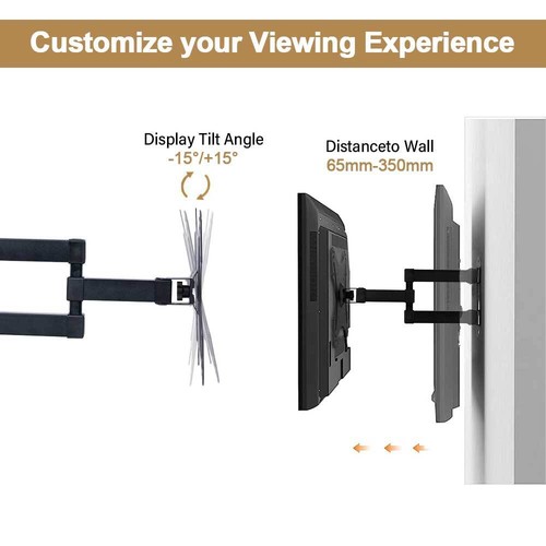 TV Wandhalterung Wandhalter LCD LED Fernseher 26-55 Zoll schwenkbar neigbar 55" - Bild 13 von 18
