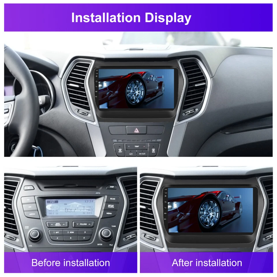 2+64GB Carplay Für Hyundai ix45 Santa Fe 2013-2017 Android 15 Autoradio GPS Navi - Bild 2 von 4