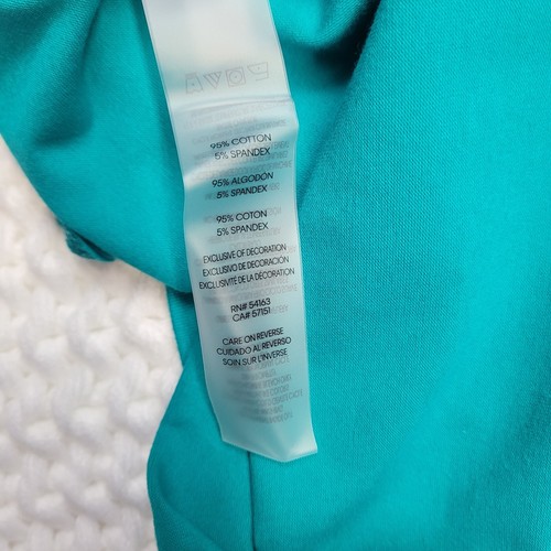 Calvin Klein Women's Hooded Teal Dress size S 95% Cotton 5% Spandex Gree NWT - Picture 8 of 13
