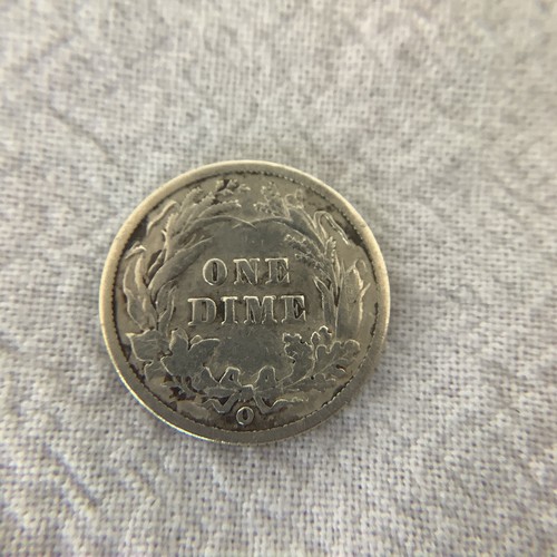 1892 O Barber Dime Uncertified Circulated - Bild 2 von 2