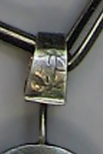 LARRY POOYOUMA Vintage Hopi Indisch Silber Zwei Seitig Figurale Anhänger Kette - Bild 6 von 6